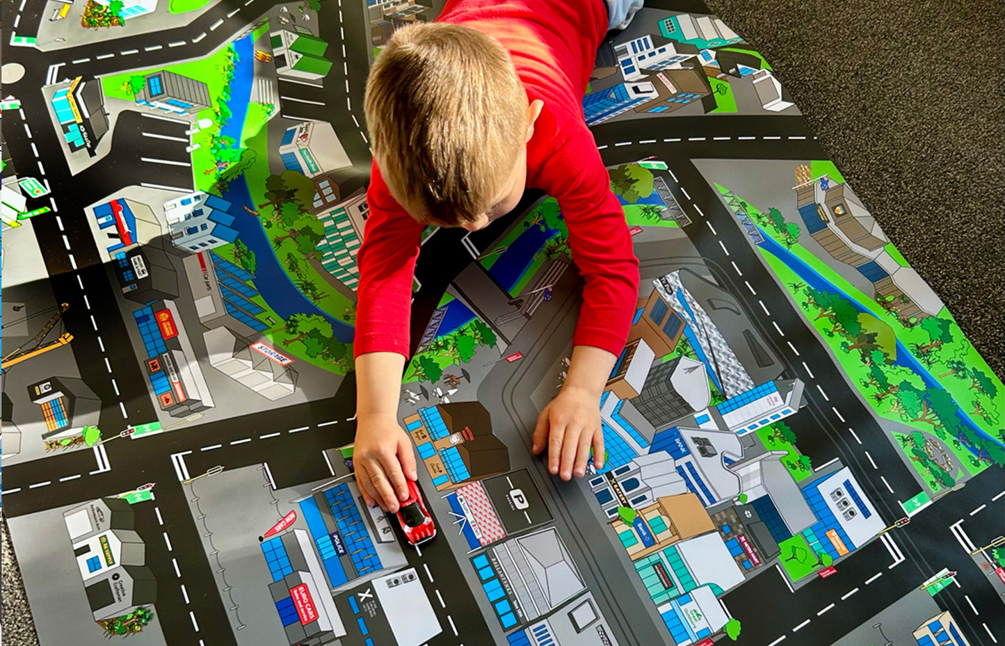 Ōtautahi Christchurch Play Mat - 2m x 1m